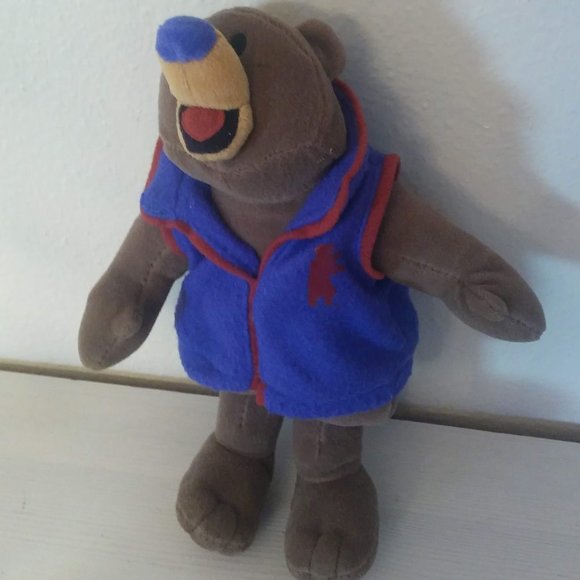 Salt Lake 2002 "Coal" Olympic Mascot plush bear - Picture 1 of 4